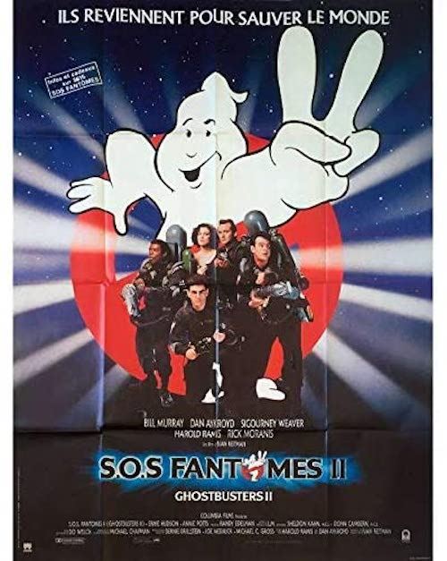 Affiche de Cinéma Originale - SOS Fantômes II / 2 - 1989 - 120x160cm État correct - N/A reconditionné disponible sur Fnac