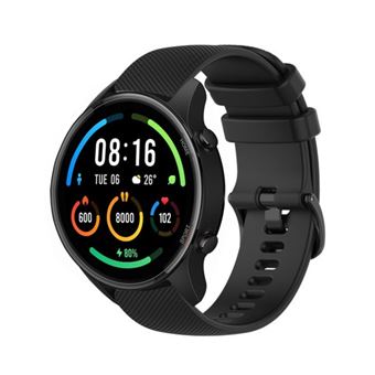Strap-it Bracelet silicone luxe - compatible pour Xiaomi Mi Watch (noir) - 1