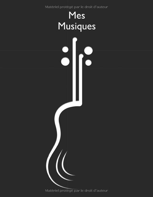 Cahier De Musique Narratik A4 - 12 Portées, Pages D'Annotations, Sommaire, Couverture Souple
