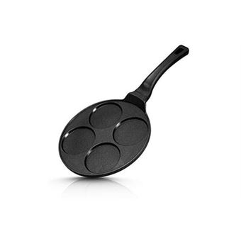 Joejis Kitchen Poêle à Crêpe - 7 trous en Aluminium Antiadhésif - Poele  induction ou gaz de 26,5 cm - Poêle à Frire pour Mini Pancakes blinis œufs  : : Cuisine et Maison