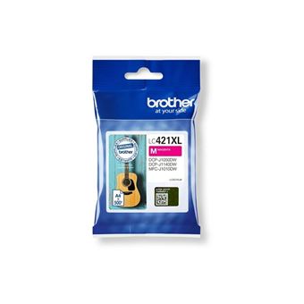 Brother LC421XLM - À rendement élevé - magenta - original - cartouche d'encre - pour Brother DCP-J1140DW, DCP-J1800DW, MFC-J1010DW, MFC-J1012DW