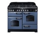 Falcon Classic Deluxe Collection TERRE 110 - Cuisinière (four à deux étages) - pose libre - largeur : 109.2 cm - profondeur : 67 cm - hauteur : 93 cm - avec système auto-nettoyant - Roche bleue