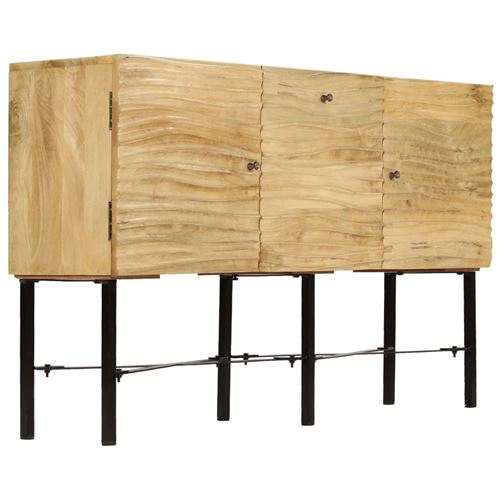 vidaXL Buffet Bois de manguier massif 118 x 30 x 70 cm