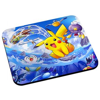 Tapis de souris Pikachu sur la vague pokemon manga anime - Tapis