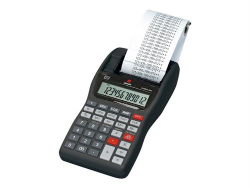 Olivetti SUMMA 301 - Calculatrice avec imprimante - LCD - 12 chiffres - adaptateur CA
