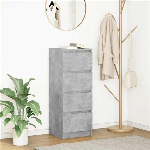 VIDAXL - Buffet - Gris Béton - 37,5x35x99 cm - Image 3