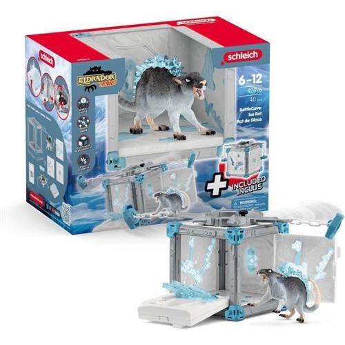 Non Communiqué Rouge Battlecave Rat De Glace, Extension De L'arene, Schleich 42676 Eldrador Creatures, Des 7 Ans
