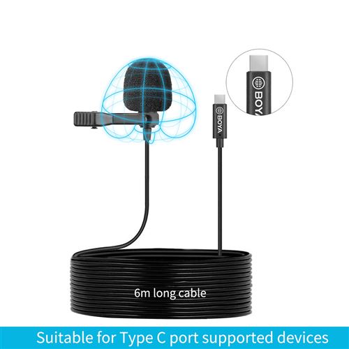 Microphone BOYA BY-M3-OP Noir