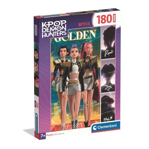 Clementoni - K-Pop Demon Hunters - Puzzles 180 Pieces - Puzzle Enfant - Des 7 Ans