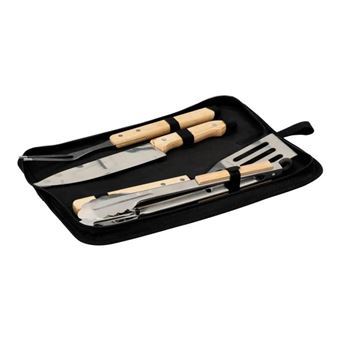 Neka - Mallette de Barbecue "4 Ustensiles" 38cm Noir - 1
