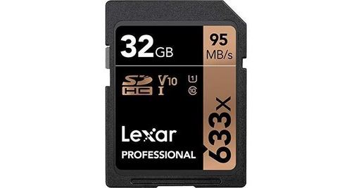 Carte uhs-i lexar professional 633x 32 go sdhc