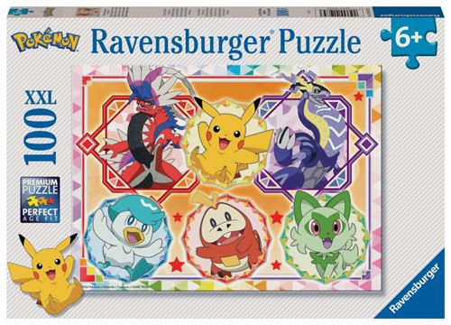 Non Communiqué Multicolore Puzzle 100 P Xxl - Pokemon Ecarlate Et Violet