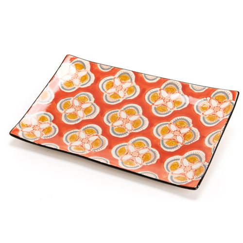 Non Communiqué Orange Plat Imany Rectangulaire Terracotta - Amadeus - Grès