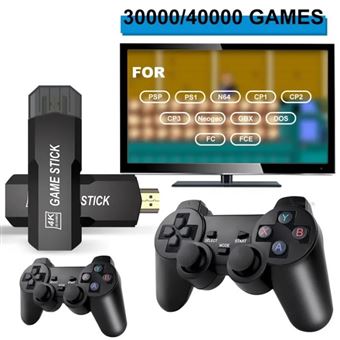 Console Rétro 20 000 Jeux Intégrés – 2 Manettes Sans Fil 2,4 GHz – Sortie HDMI – Plug-and-Play