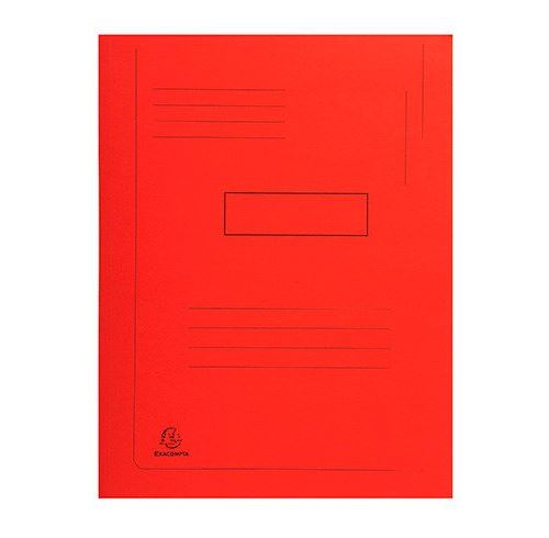 Chemise dossier 2 rabats Forever® EXACOMPTA rouge 24 x 32 cm - Lot de 50