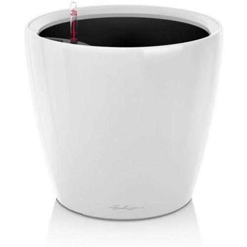 Pot De Fleur Lechuza Classico Premium Ls 50 - Kit Complet, Blanc Brillant