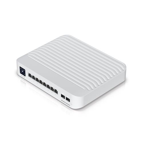 Ubiquiti UniFi Switch Pro 8 PoE - Commutateur - C3 - Géré - 2 x 10/100/1000 (PoE++) + 2 x Ethernet 10 Go SFP+ + 6 x 10/100/1000 (PoE+) - fixation murale - PoE++ (120 W)
