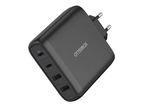 Chargeur mural Otterbox pour Smartphone tablettes et ordinateur portable 100 W GaN Noir