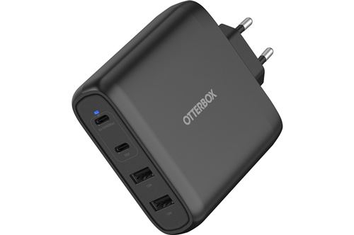 Chargeur mural Otterbox pour Smartphone tablettes et ordinateur portable 100 W GaN Noir