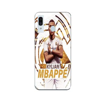 Coque Samsung Galaxy A40 Kylian Mbappe Real Madrid wallpaper celebration - 1