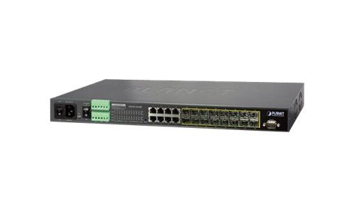 PLANET TECHNOLOGY PLANET MGSW-24160F - Commutateur - C4 - G&eacute;r&eacute; - 8 x 1000Base-T + 16 x 1000Base-X - Montable sur rack