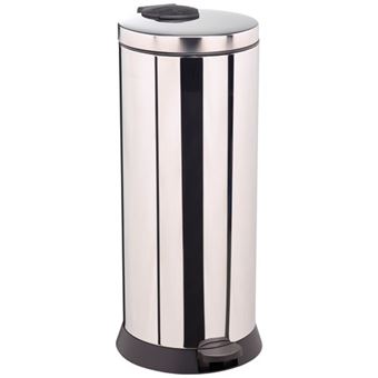 Poubelle à pédale 30l inox Rossignol 94129 - 1