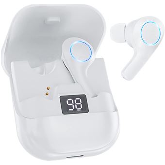 Écouteurs Bluetooth Sans Fil Chronus, Écouteurs à Suppression Active du Bruit ANC(Blanc)-Chronus - 1