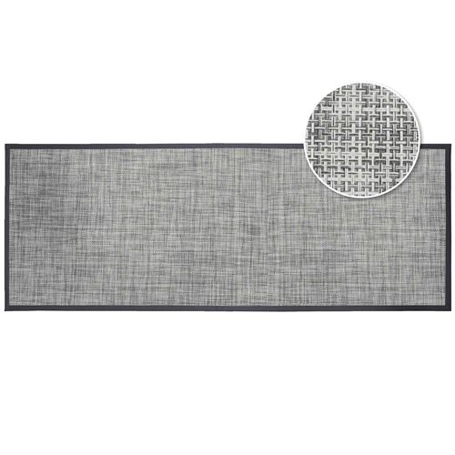 Tapis rectangle 45 x 120 cm pvc tisse verso Gris