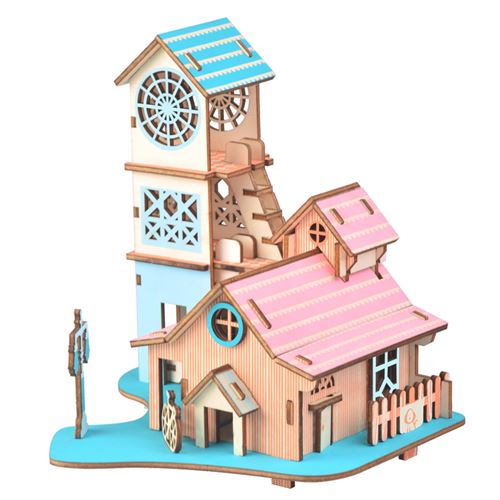 Puzzle 3D 58 pièces - Digue de la rivière
