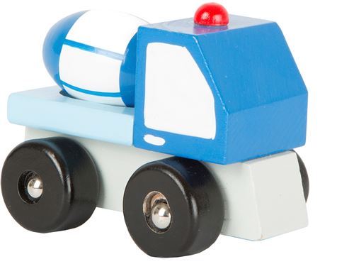 Small Foot wagon à ciment bleu 7 x 5 cm
