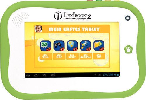 Lexibook Tablet Junior 2 Tablette Android 4.2 (Jelly Bean) 4 Go 7 (800 x 480) Logement microSD en ALLEMAND