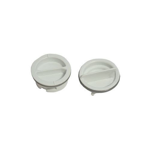 Kit de 2 bouchons rincage blanc pour lave vaisselle indesit scholtes - 2157833