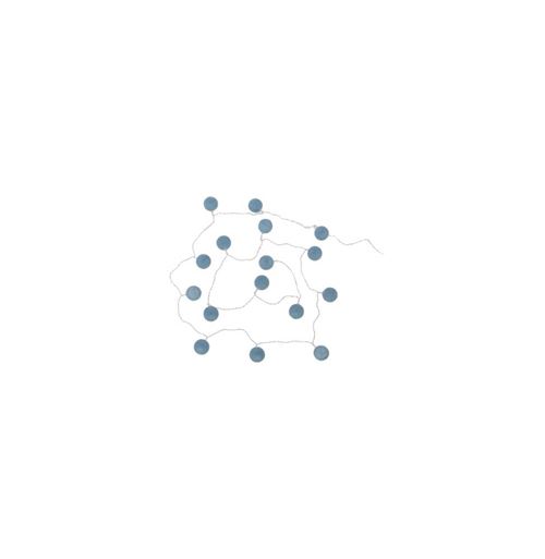 Guirlande Led 16 Mini Boules 240cm Bleu