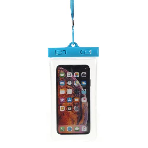 Coque en TPU pochette universelle étanche à la poussière, taille: 26.0x14.0x1.5cm bleu pour votre Apple iPhone Samsung Huawei etc