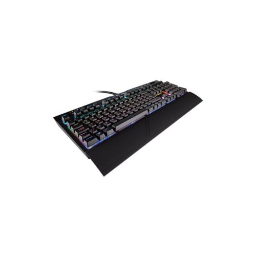 corsair memory corsair gaming tastatur strafe rgb mk.2, rgb led, cherry mx silent - mechanical, kabelgebunden noir