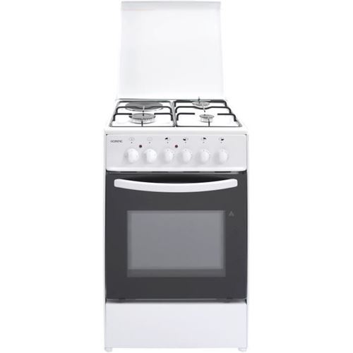 Oceanic OCEAFM5060SC2 - Cuisinière - pose libre - largeur : 50 cm - profondeur : 60 cm - hauteur : 85 cm - classe A - blanc