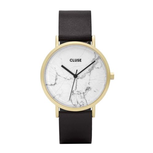 CLUSE La Roche Gold White Marble/Black 38mm montre CL40003