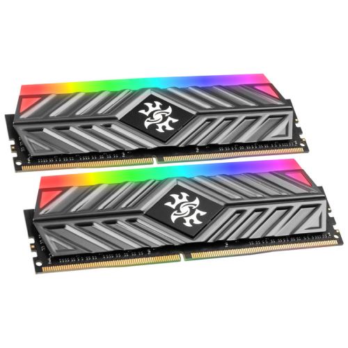 adata adata xpg spectrix rgb d41 grau, ddr4-3000, cl16 - 32 gb dual-ki noir