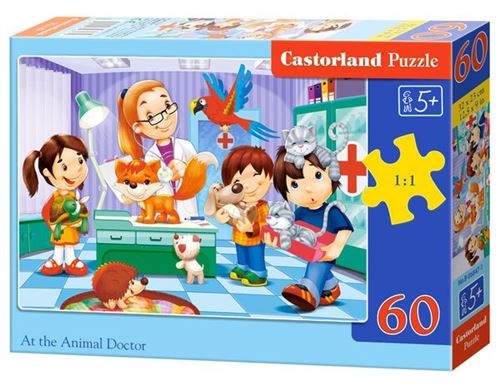 Puzzle 60 Pièces : Chez le Vétérinaire, Castorland