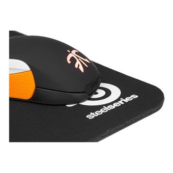 Tapis De Souris Standard Noir | Surface Lisse En Jersey, Dessous Antidérapant En Néoprène | Pour Bureau, Jeu, Précision