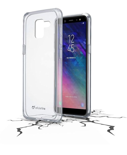 Cellularline Clearduogala618t Duo Coque Pour Samsung Galaxy A6 (2018) – Clair