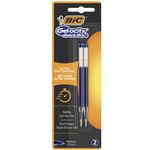 Blister de 2 Recharges pour Stylo Gel BIC Gel-ocity Quick Dry 0,7 mm Bleu