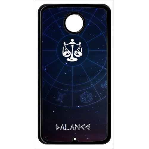 Coque Signe Astrologique Balance Compatible Google Nexus 6 Transparent