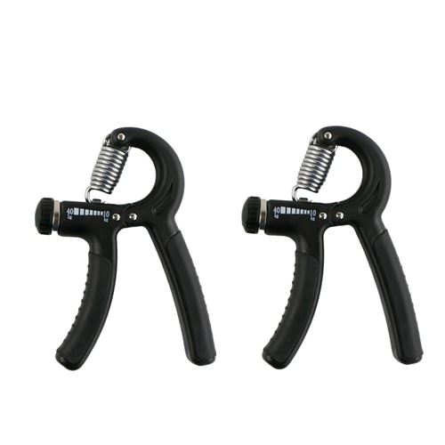 2 x Kabalo réglable Muscleur de main POWER GRIP EXERCISER noir exerciseur à main 10-40 kg, poignet et avant-bras exerciseur - poignée de main