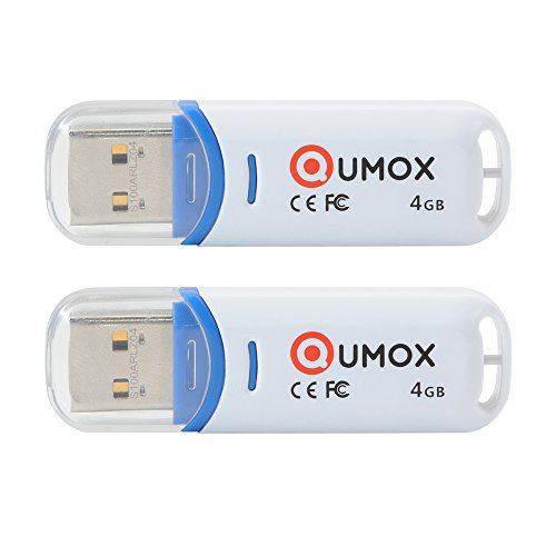 QUMOX 2 X 4GO 4 Go GB Pen Drive CLE USB 2.0 Lecteurs Memoire Flash Stick Bleu/Blanc