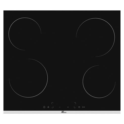 Hudson TCVF 4 N - Vitrocéramique - 4 plaques de cuisson - Niche - largeur : 56 cm - profondeur : 48 cm - noir