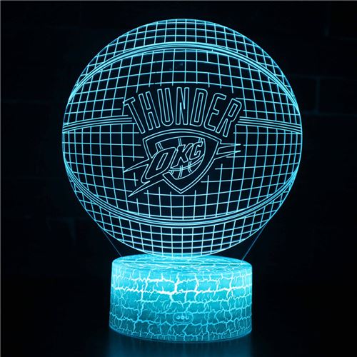 Lampe 3D Tactile Veilleuses Enfant 7 Couleurs avec Telecommande - NBA #381