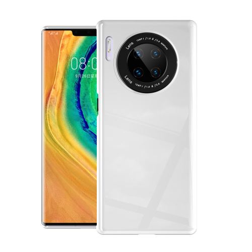 Coque en TPU surface du miroir brillant blanc pour votre Huawei Mate 30 Pro