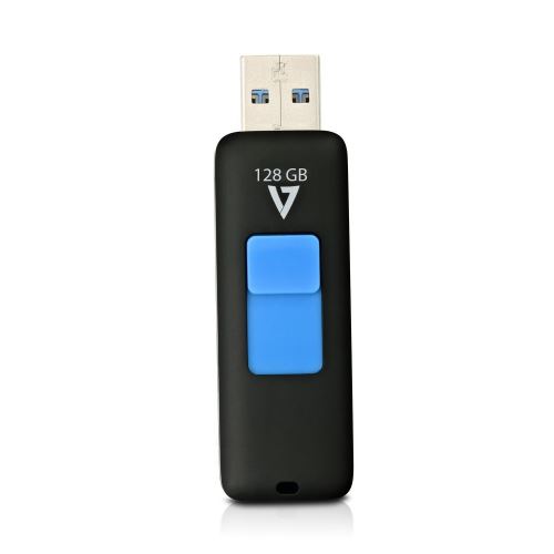 V7 VF3128GAR-BLK-3E Clé USB 3.0 de V7 Slider 128 Go