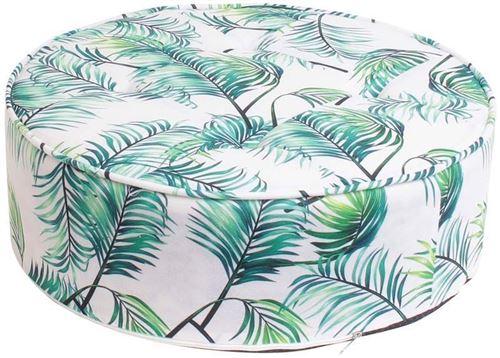 Totally Addict - Coussin de sol rond tropical 50 cm